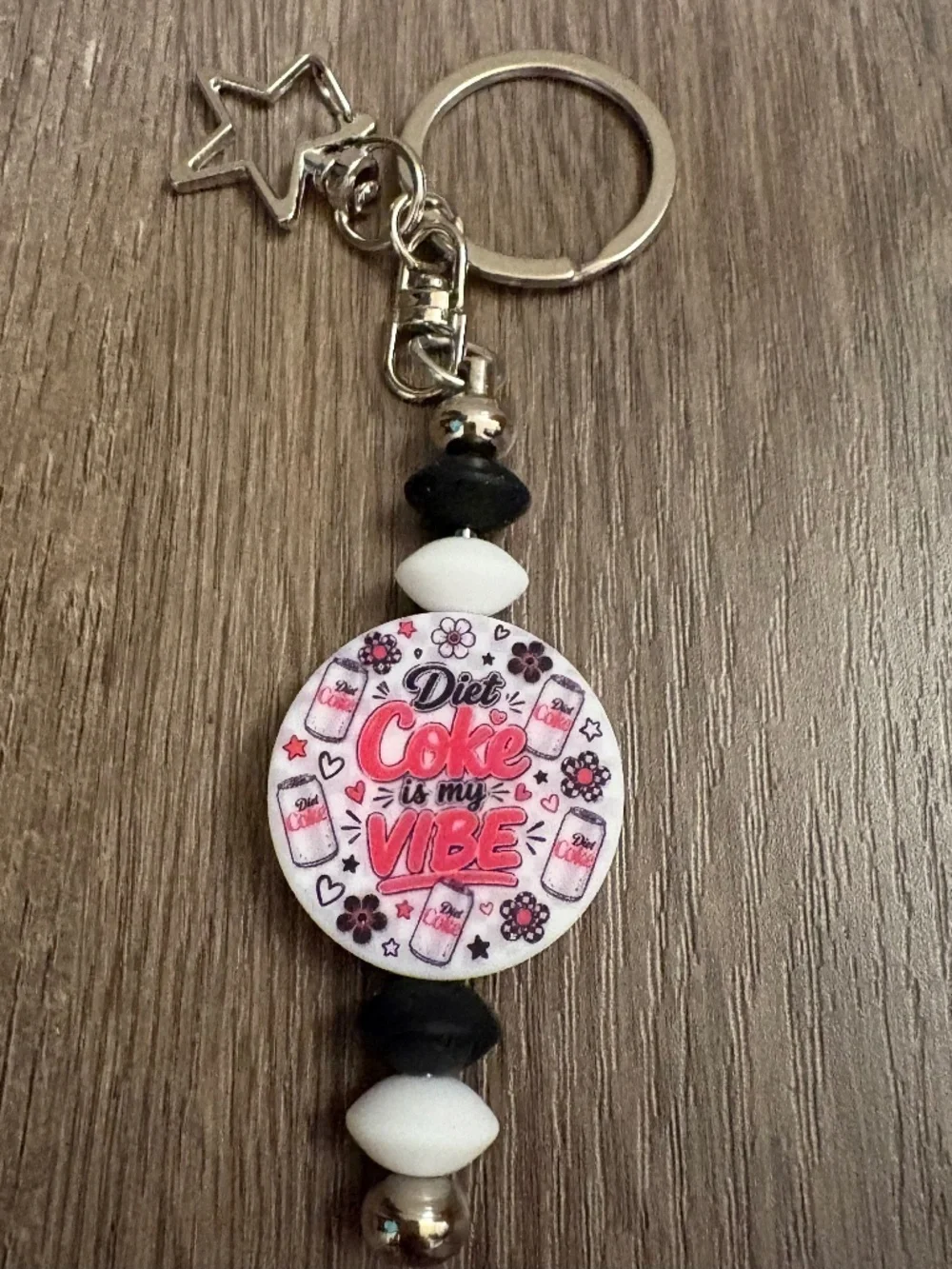cute diet coke is my vibe bag charm